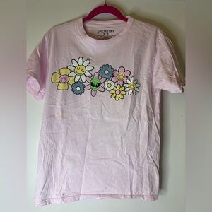 Chemistry Light Pink woman  Floral Graphic Tee